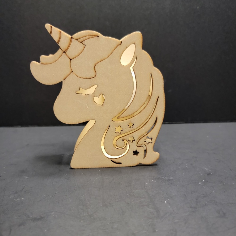 Paint Ur Self Unicorn Wooden Light - Picture 1 of 3